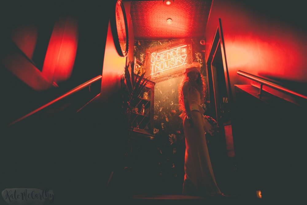 An urban nightclub Studio 54 wedding shoot in Manchester