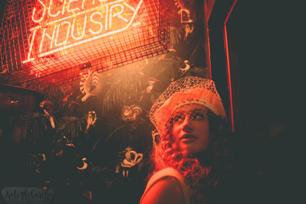 An urban nightclub Studio 54 wedding shoot in Manchester