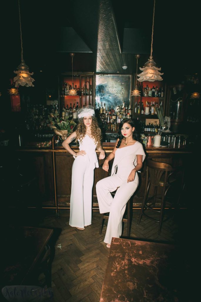 An urban nightclub Studio 54 wedding shoot in Manchester