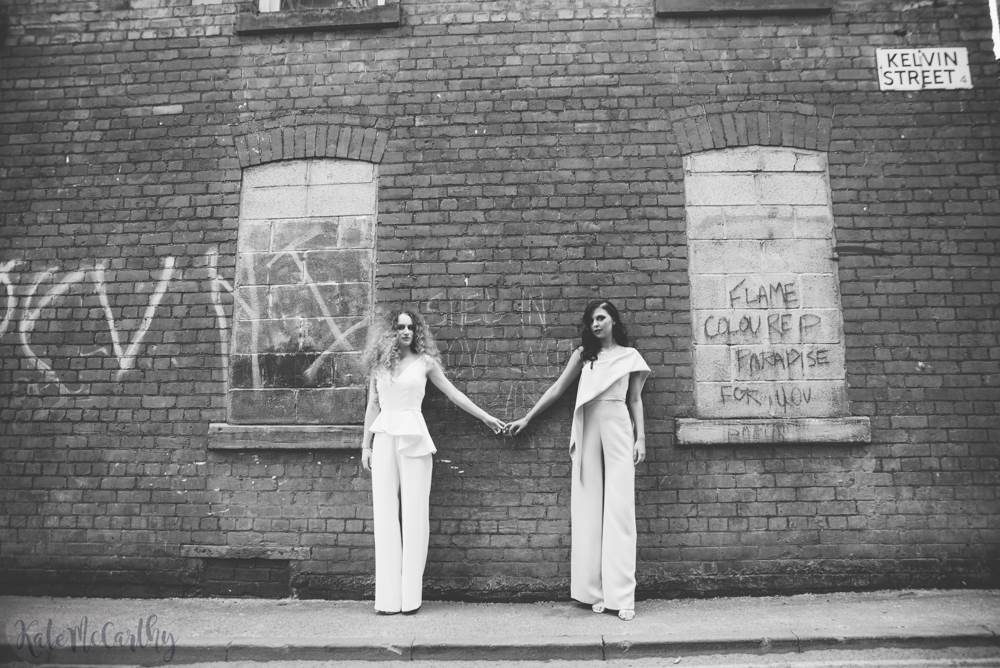 An urban nightclub Studio 54 wedding shoot in Manchester