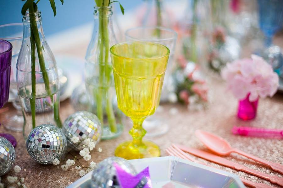 A pastelled coloured vintage prom wedding shoot