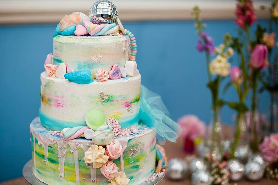 A pastelled coloured vintage prom wedding shoot