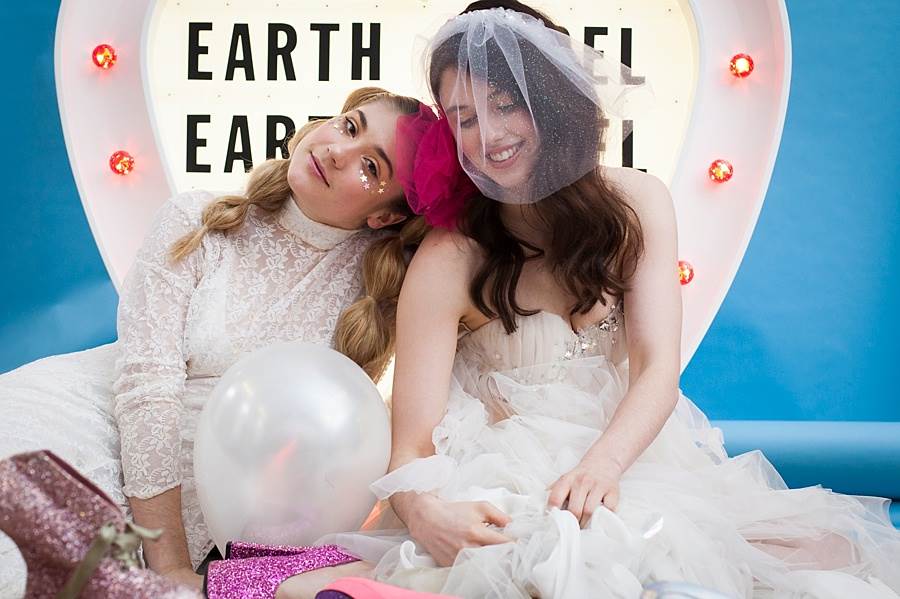 A pastelled coloured vintage prom wedding shoot
