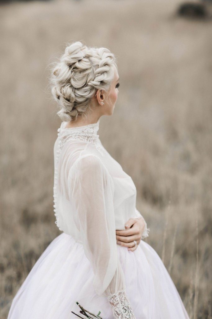 Wearing a painted leather jacket with your wedding dress