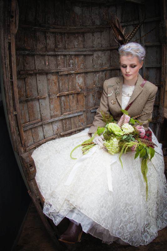 A Couture Punk Autumnal Wedding Look