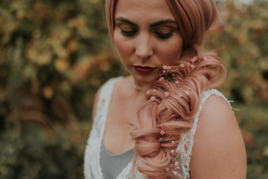Bridal Inspiration with Lucy Can't Dance in a forest bath tub