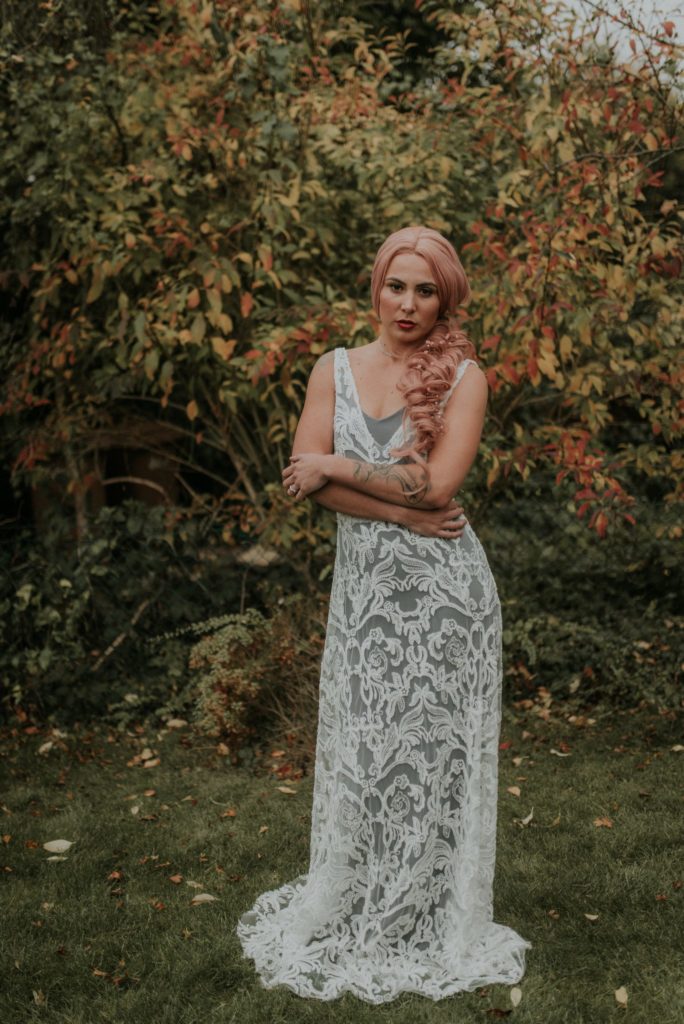 Bridal Inspiration with Lucy Can't Dance in a forest bath tub
