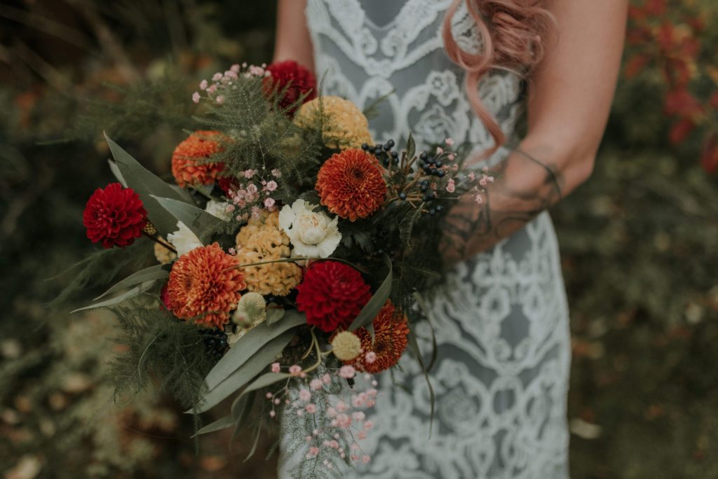 Bridal Inspiration with Lucy Can't Dance in a forest bath tub