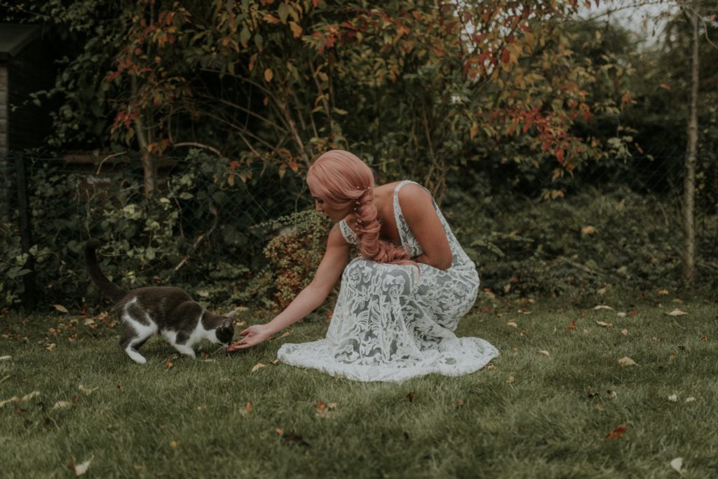 Bridal Inspiration with Lucy Can't Dance in a forest bath tub