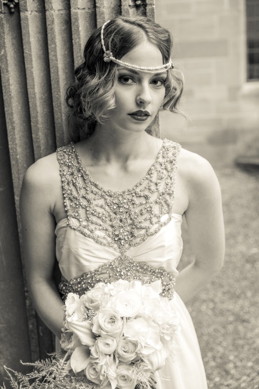 A 1920s vintage style Gatsby Art Deco wedding