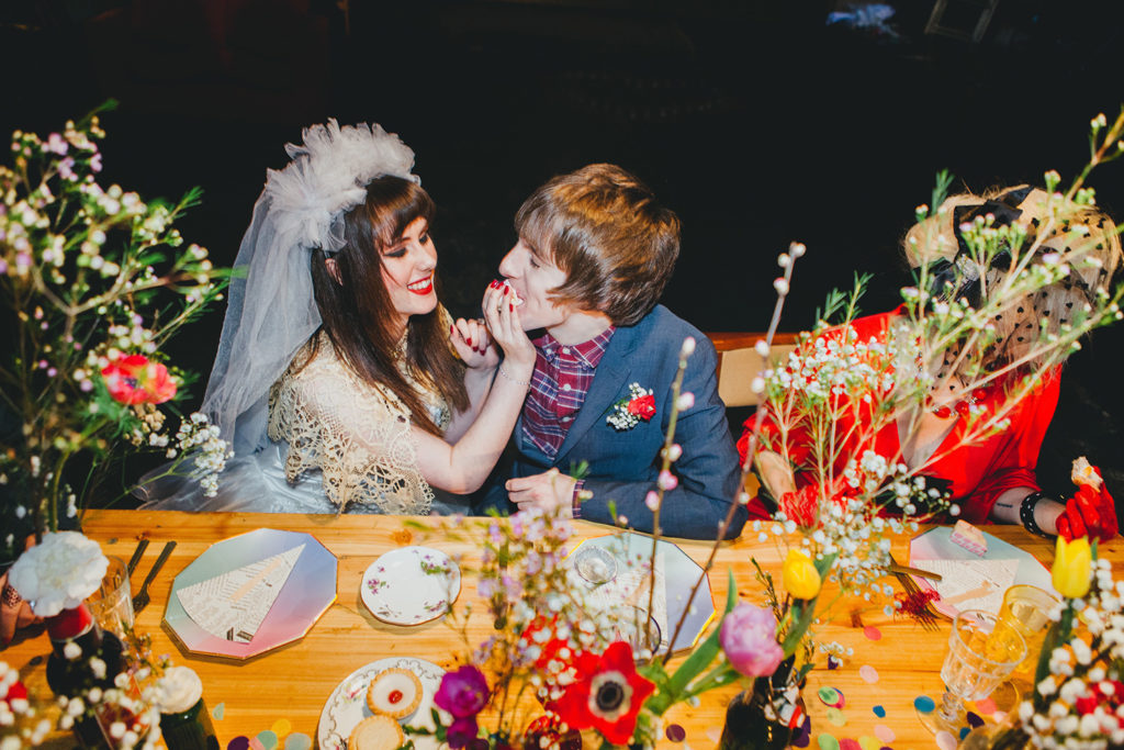 1980s This is England punk and mod wedding