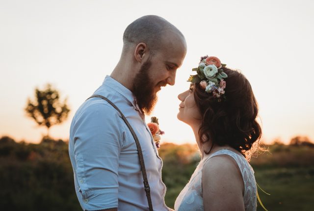 Rustic Sunset Wedding Inspiration with a touch of Vintage