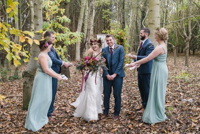 Rustic Woodland Wedding with Boho Styling and a Glitter Bar