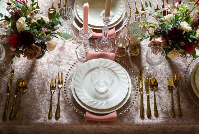 Rustic Luxe Wedding with Cerise, Red and Powder Pink Touches