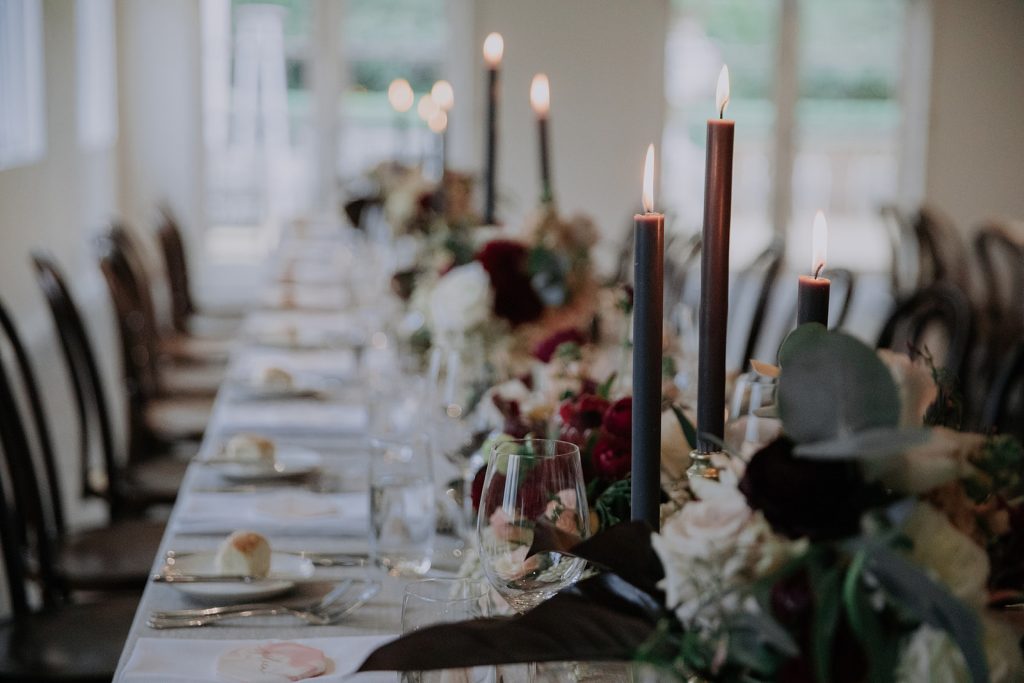 Australian Outdoor Wedding with Bespoke Dress and Rustic Luxe Styling
