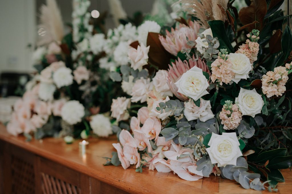 Australian Outdoor Wedding with Bespoke Dress and Rustic Luxe Styling