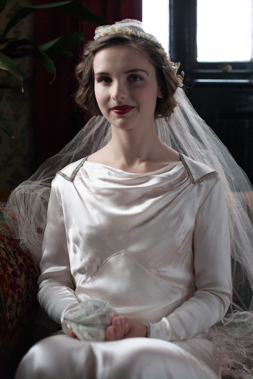 1930s Wedding Inspiration with Vintage Dresses and Feather Capes
