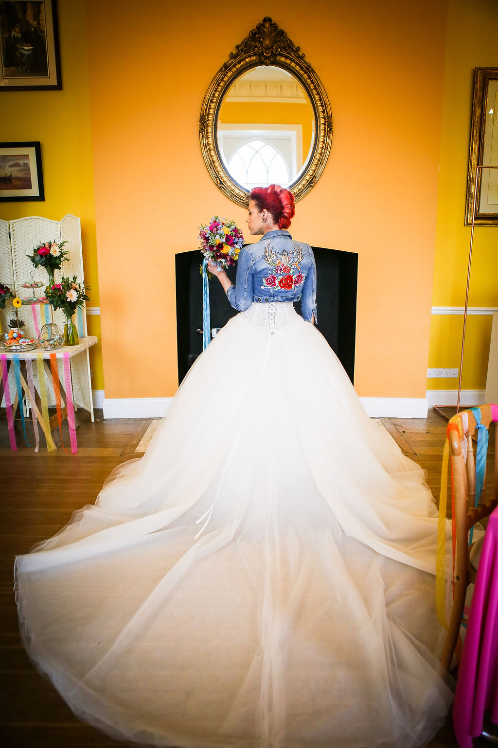 Rainbow Wedding Inspiration with Epic Balloon Trees and Hot Air Balloon