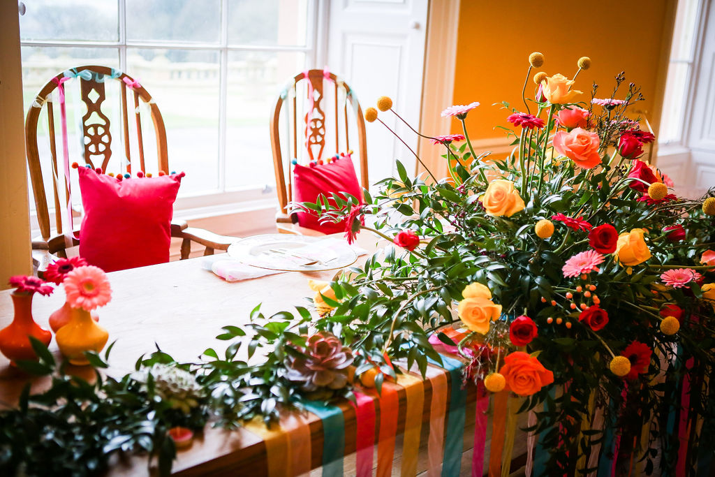 Rainbow Wedding Inspiration with Epic Balloon Trees and Hot Air Balloon