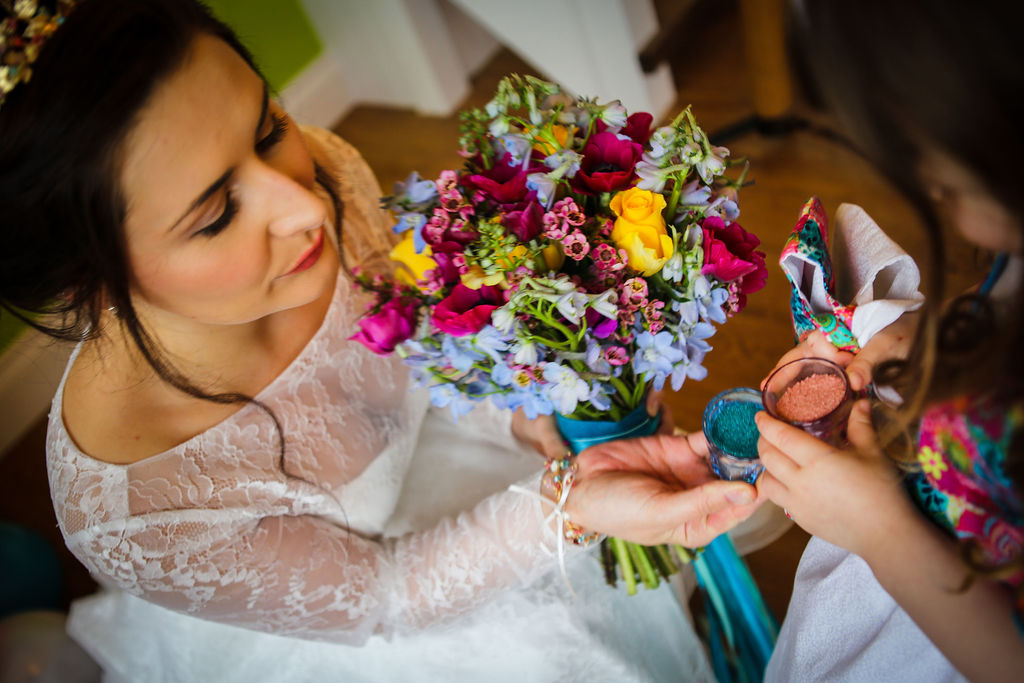 Rainbow Wedding Inspiration with Epic Balloon Trees and Hot Air Balloon