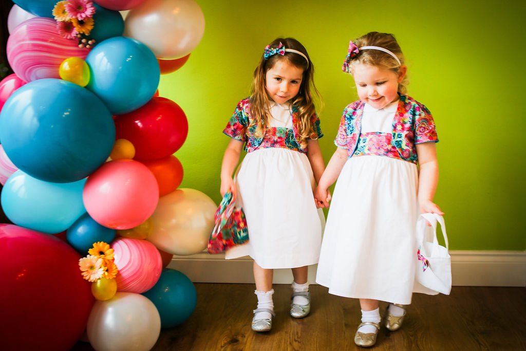 Rainbow Wedding Inspiration with Epic Balloon Trees and Hot Air Balloon