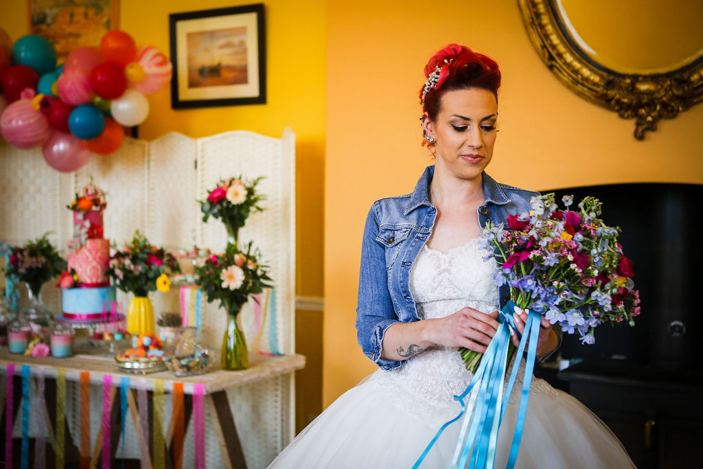 Rainbow Wedding Inspiration with Epic Balloon Trees and Hot Air Balloon