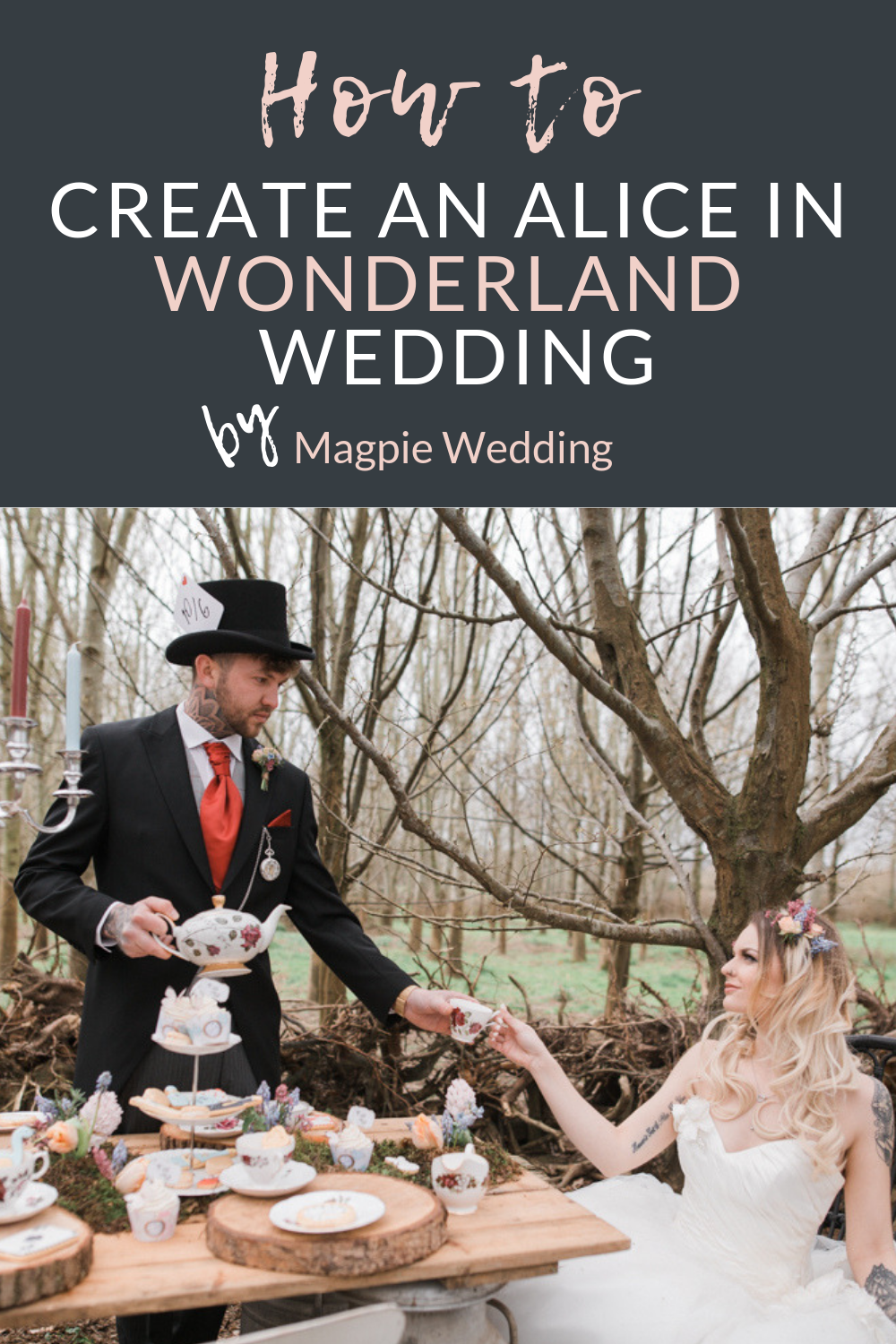 Alice In Wonderland Wedding With Alternative Bridal Style