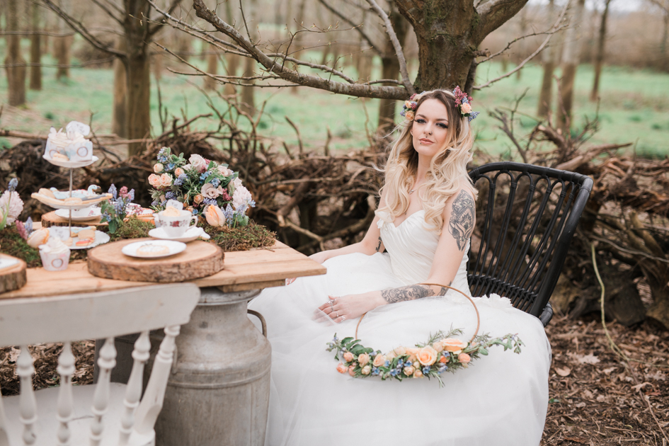 Alice In Wonderland Wedding With Alternative Bridal Style