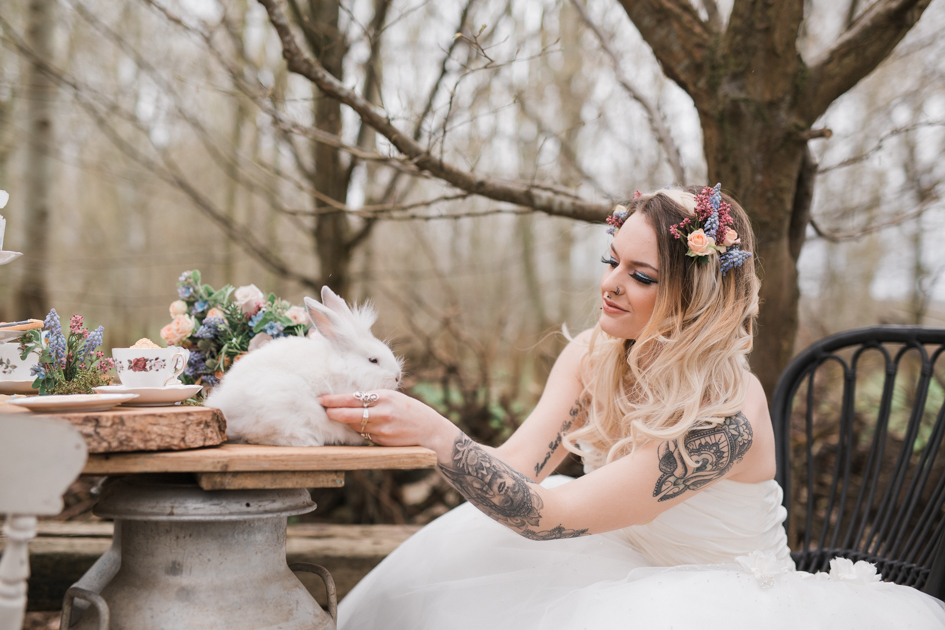 Alice In Wonderland Wedding With Alternative Bridal Style