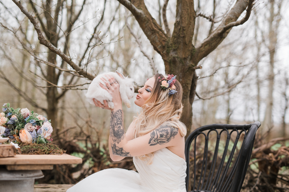 Alice In Wonderland Wedding With Alternative Bridal Style