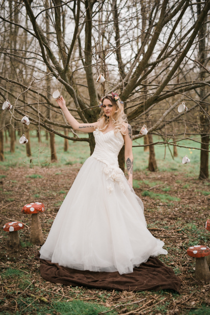 Alice In Wonderland Wedding With Alternative Bridal Style