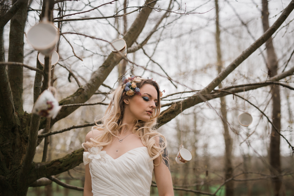 Alice In Wonderland Wedding With Alternative Bridal Style