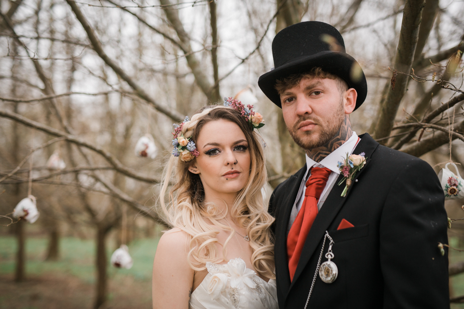 Alice In Wonderland Wedding With Alternative Bridal Style