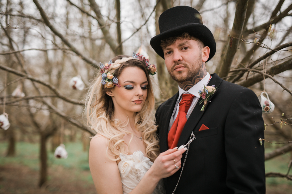 Alice In Wonderland Wedding With Alternative Bridal Style