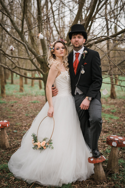 Alice In Wonderland Wedding With Alternative Bridal Style