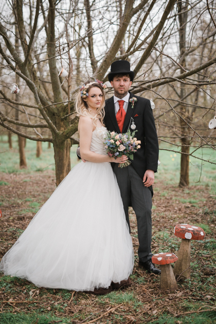 Alice In Wonderland Wedding With Alternative Bridal Style