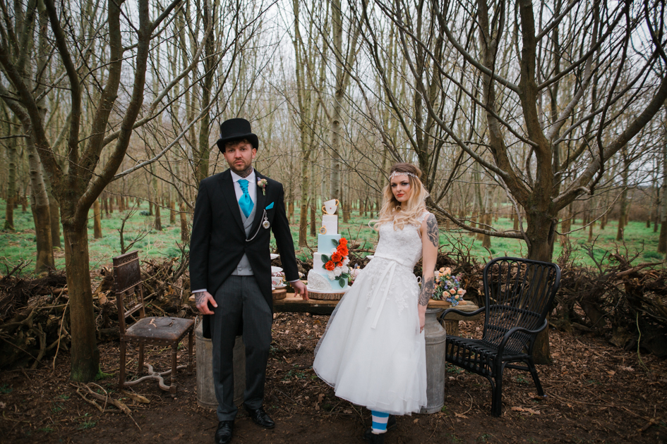 Alice In Wonderland Wedding With Alternative Bridal Style