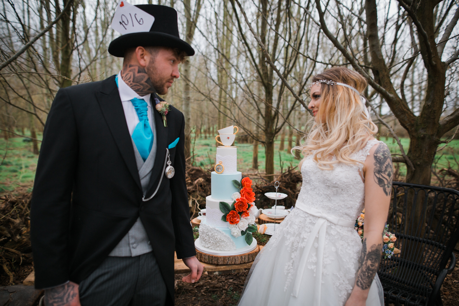 Alice In Wonderland Wedding With Alternative Bridal Style