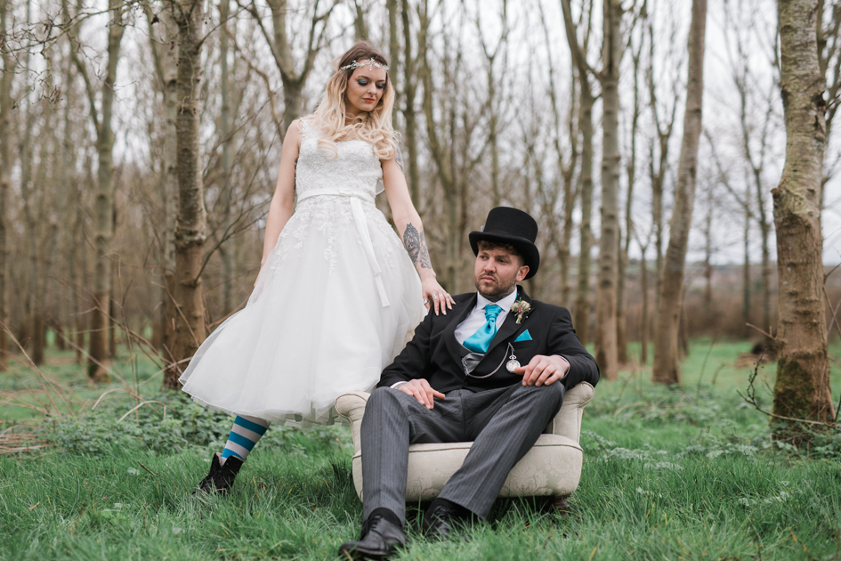 Alice In Wonderland Wedding With Alternative Bridal Style