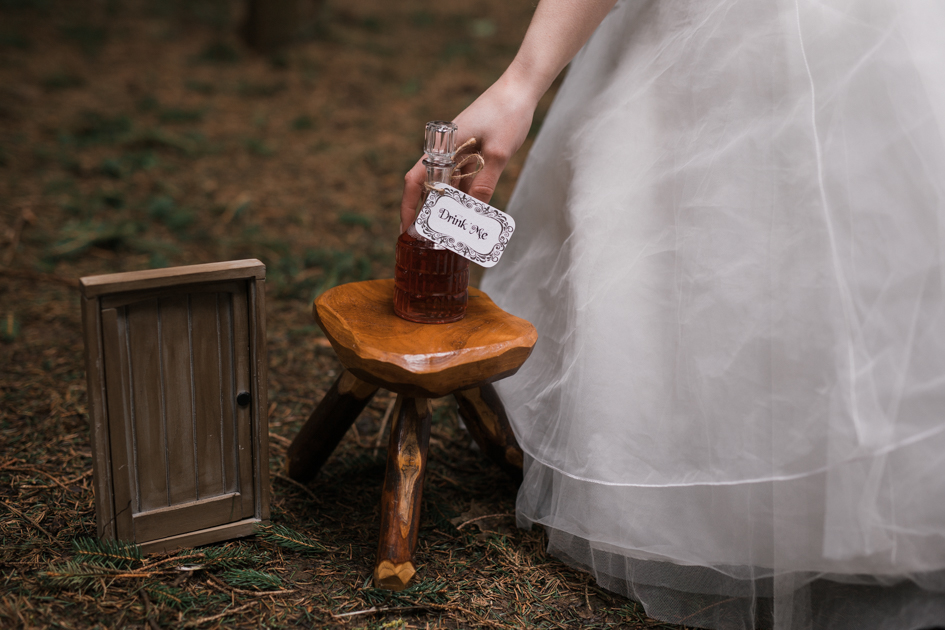 Alice In Wonderland Wedding With Alternative Bridal Style