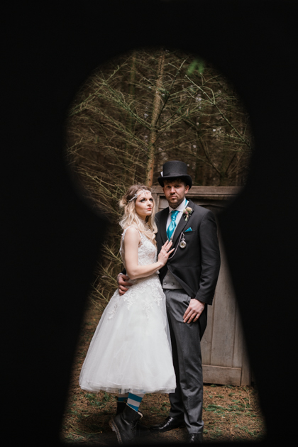 Alice In Wonderland Wedding With Alternative Bridal Style