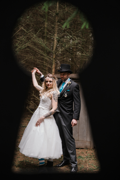 Alice In Wonderland Wedding With Alternative Bridal Style