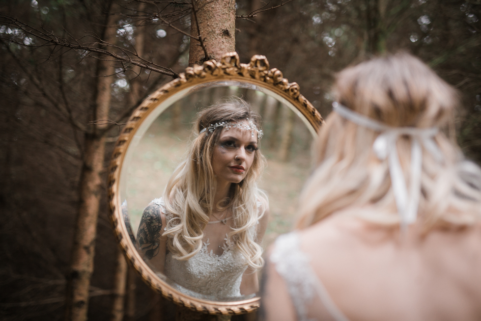 Alice In Wonderland Wedding With Alternative Bridal Style