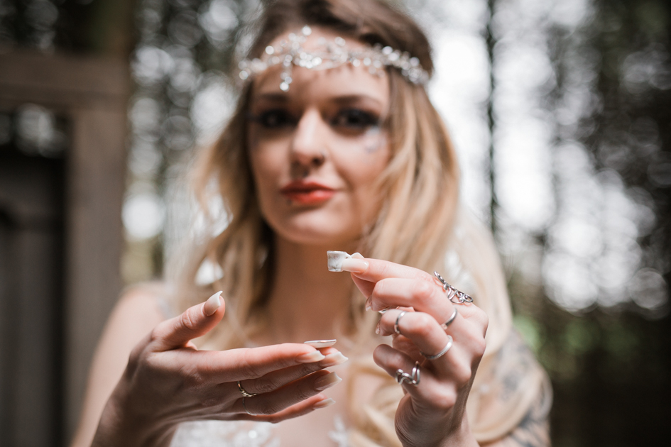 Alice In Wonderland Wedding With Alternative Bridal Style