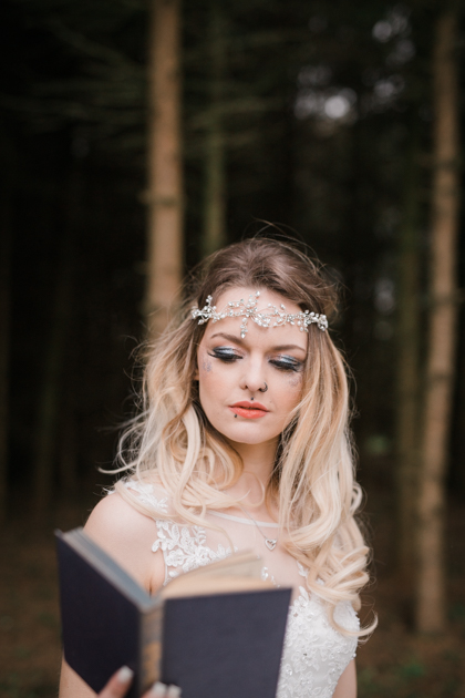 Alice In Wonderland Wedding With Alternative Bridal Style