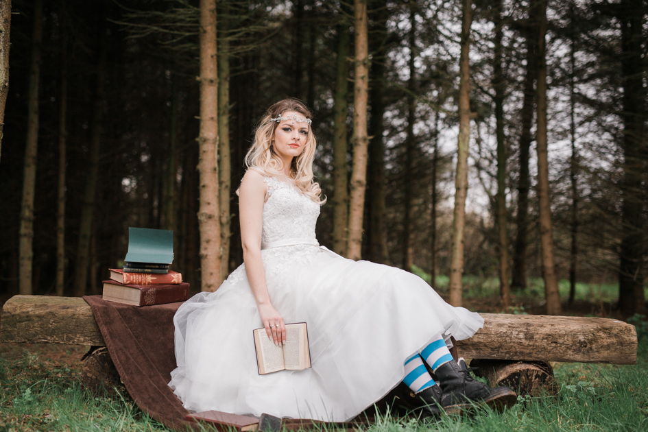 Alice In Wonderland Wedding With Alternative Bridal Style