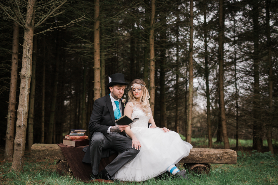 Alice In Wonderland Wedding With Alternative Bridal Style