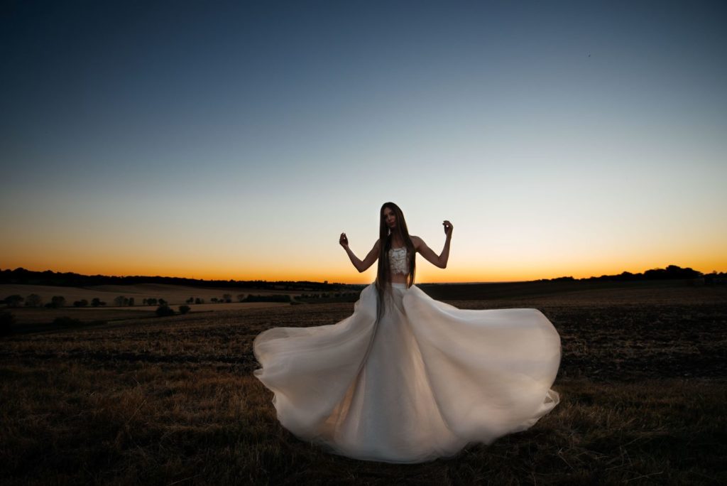 coloured Wedding Dress