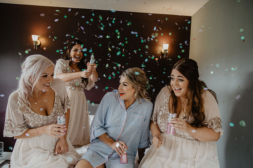 Rustic Barn Wedding with Disco Suits and Cool Urban Vibes