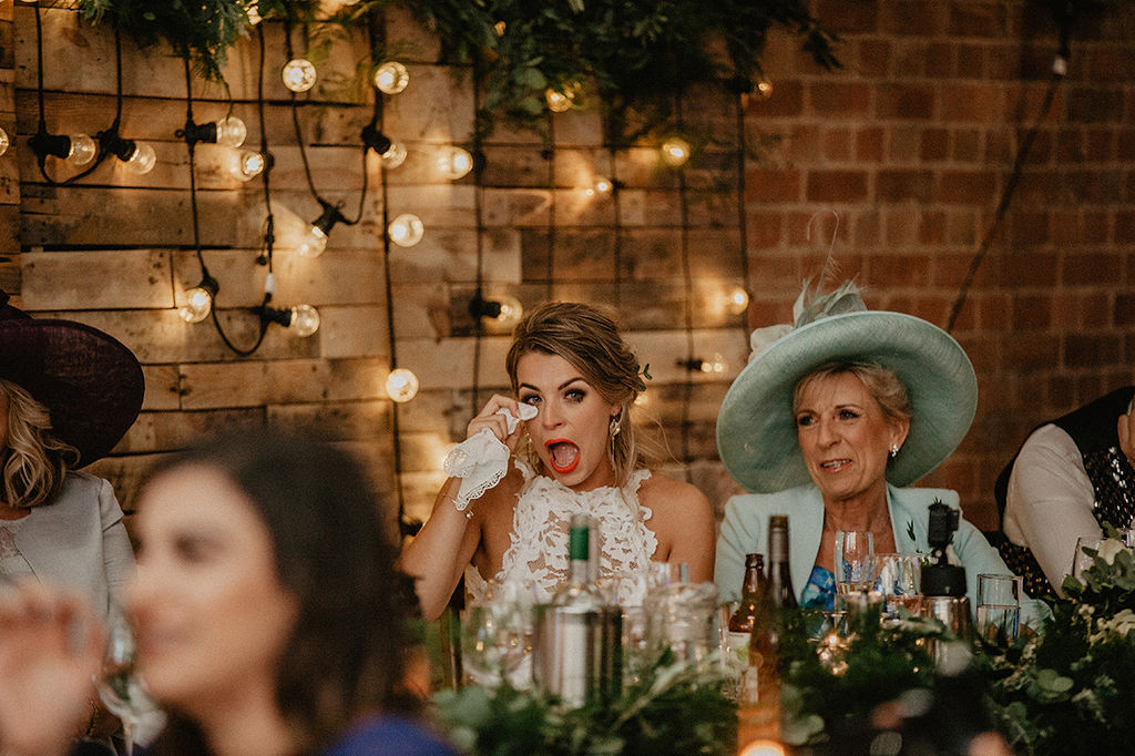 Rustic Barn Wedding with Disco Suits and Cool Urban Vibes